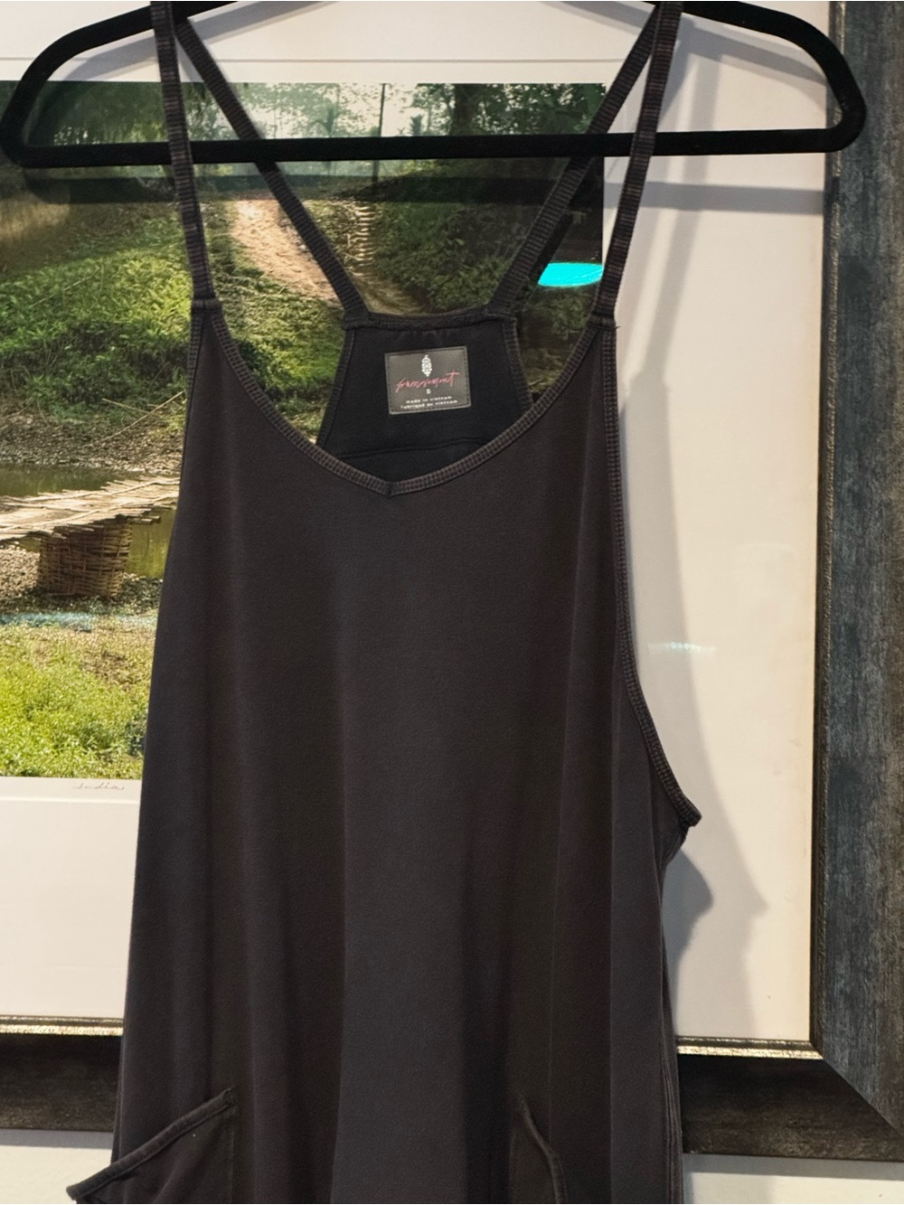 Free People Movement Hot Shot Onsie- Washed Black - Picture 2 of 4